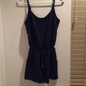 Navy Blue Romper
