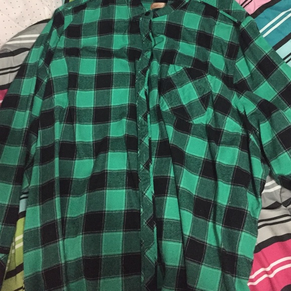 Turquoise flannel