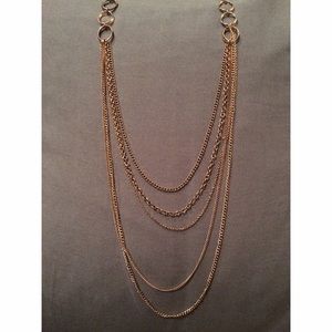 Multi-Strand Gold Necklace