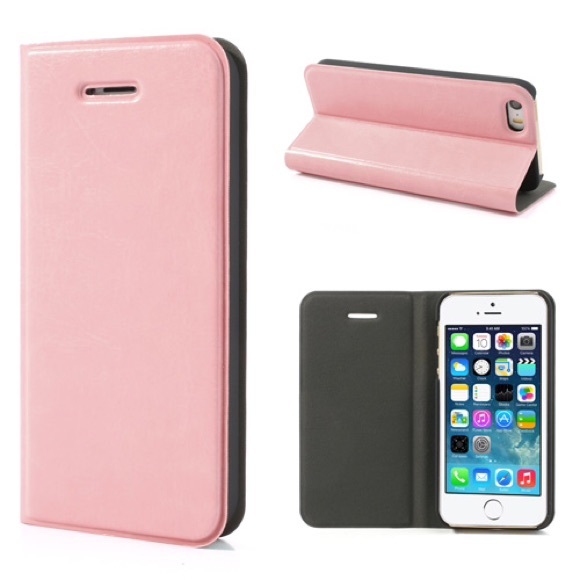 Pink leather iPhone 5&5s cover