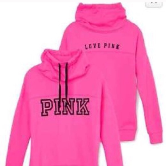 Pink Victoria's Secret cowl neck pullover - Picture 3 of 3