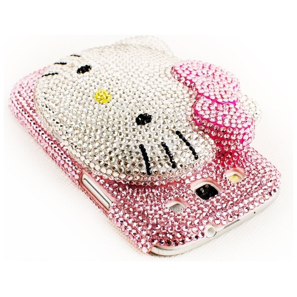 3d Bling HelloKitty Crystal Diamond Case Galaxy S3