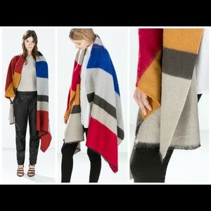 Zara striped scarf