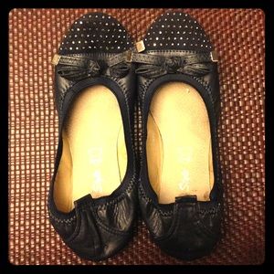 Like Style Navy Blue Stretch Flats