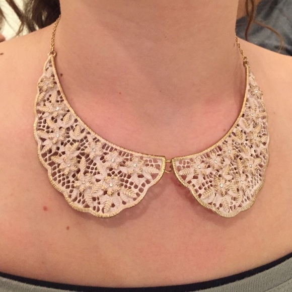 Delicate Flowered Peter Pan Collar Necklace