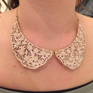 Delicate Flowered Peter Pan Collar Necklace