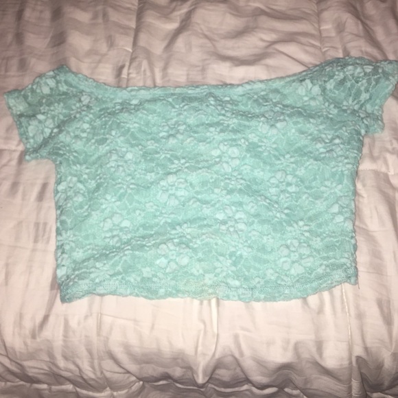 off the shoulder crop top