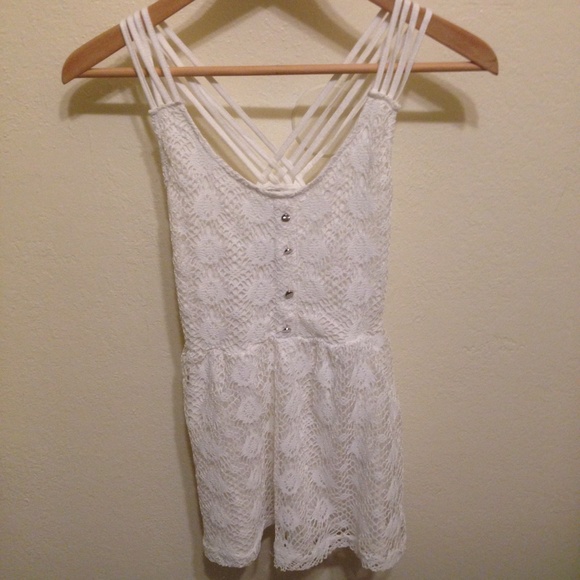 Cute white lace top