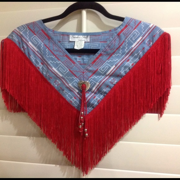 Jackets & Blazers - Western Fringe Poncho