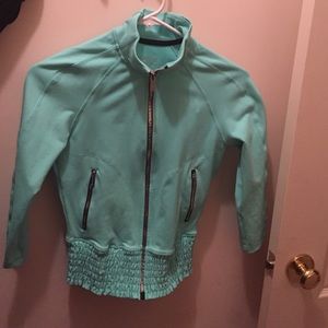 Tiffany blue bebe sport zip up jacket