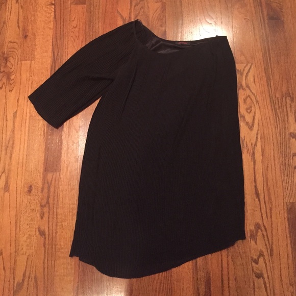 One shoulder black polyester dress - Picture 1 of 2
