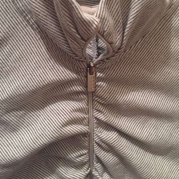 Bebe grey and white striped track jacket - Picture 2 of 4