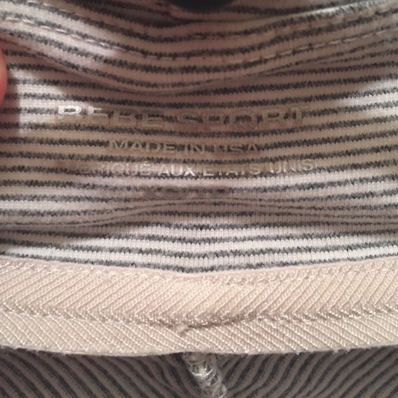 Bebe grey and white striped track jacket - Picture 3 of 4