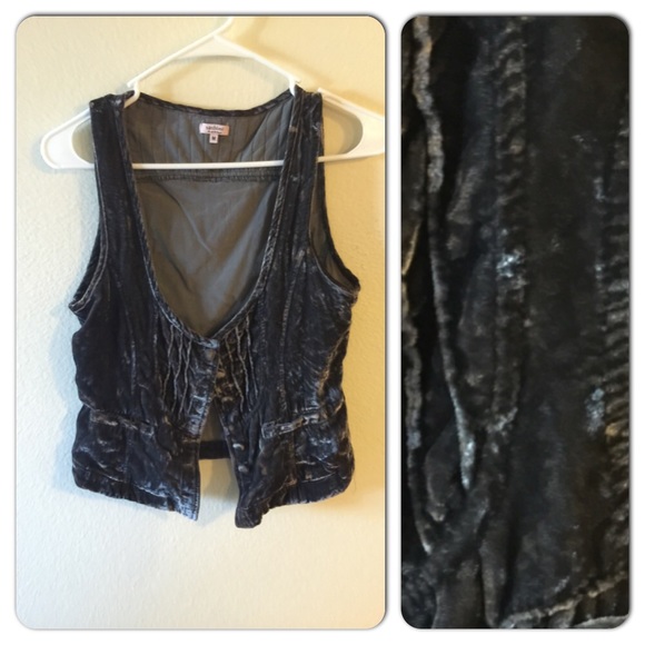Velvet grey vest - SASHIMI