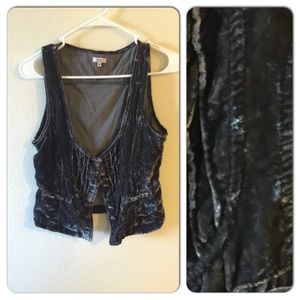 Velvet grey vest - SASHIMI