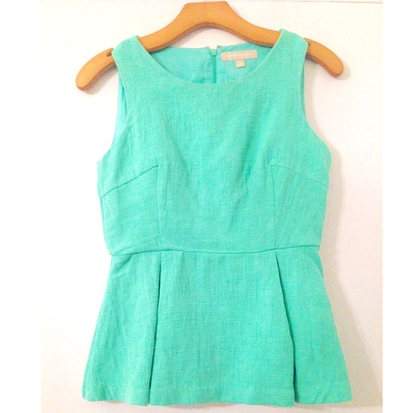 Banana Republic Textured Peplum Top