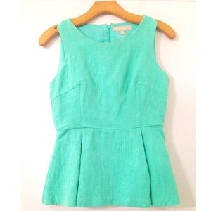 Banana Republic Textured Peplum Top