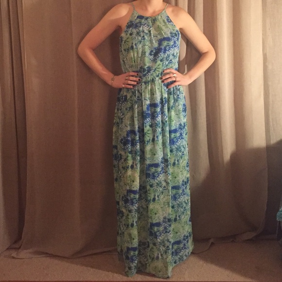 Print maxi dress