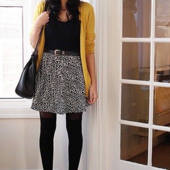 mustard cardigan
