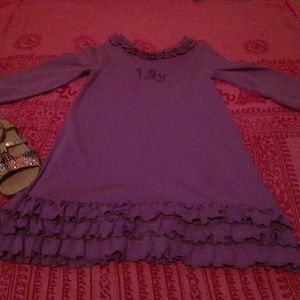 Purple monogramed dress