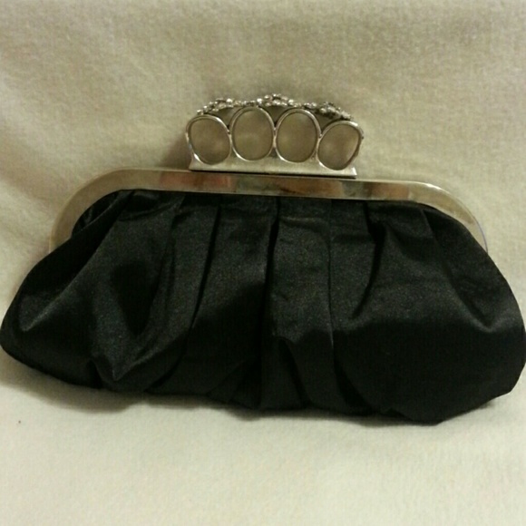All Black Brass Knuckle Clutch