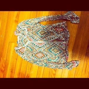 tribal patterned shirt