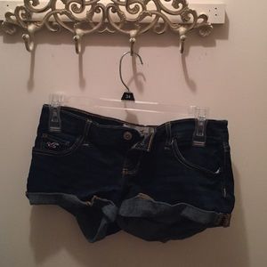 Hollister dark denim Jean shorts