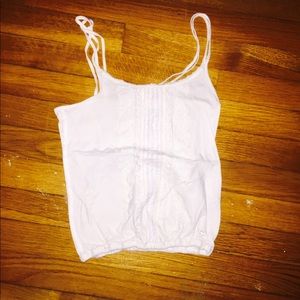 white lace tank top