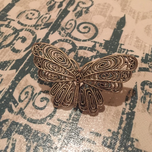 Statement butterfly ring