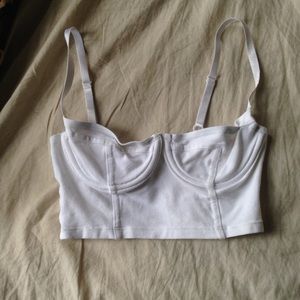AA white bustier