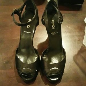 Fendi Satin Heels