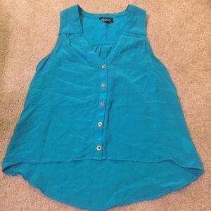Bebe Sleeveless Blue Top