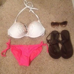 Hot Pink String Bikini! 👙