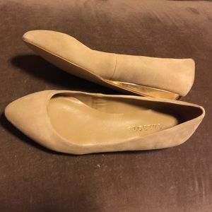 Talbots tan suede wedges.