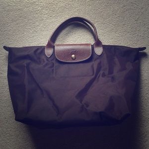 Longchamp Medium Le Pliage Tote (Brown)