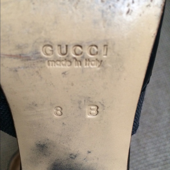 Gucci size 8 authentic sling backs - Picture 3 of 3