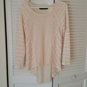 Sheer Cream Pink Sweater