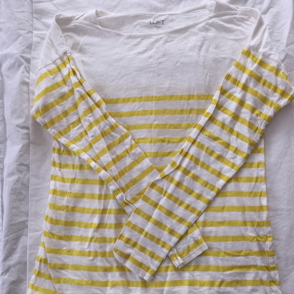 Ann Taylor LOFT Nautical Boatneck Top