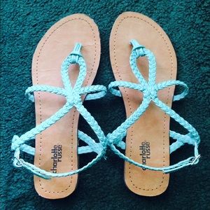 Aqua blue sandal