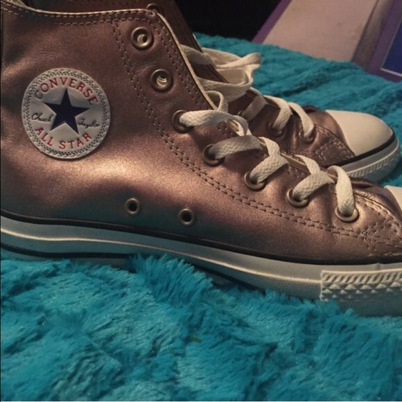 Rare gold metallic converse