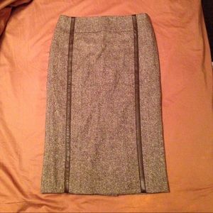 Brown wool pencil skirt from Bebe