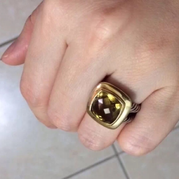 David Yurman Jewelry - DAVID YURMAN 11MM LEMON CITRINE RING