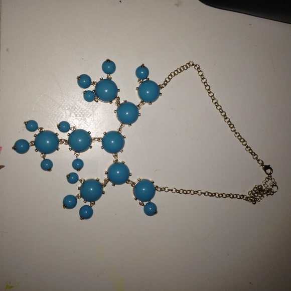 Blue Bubble Statement Necklace!