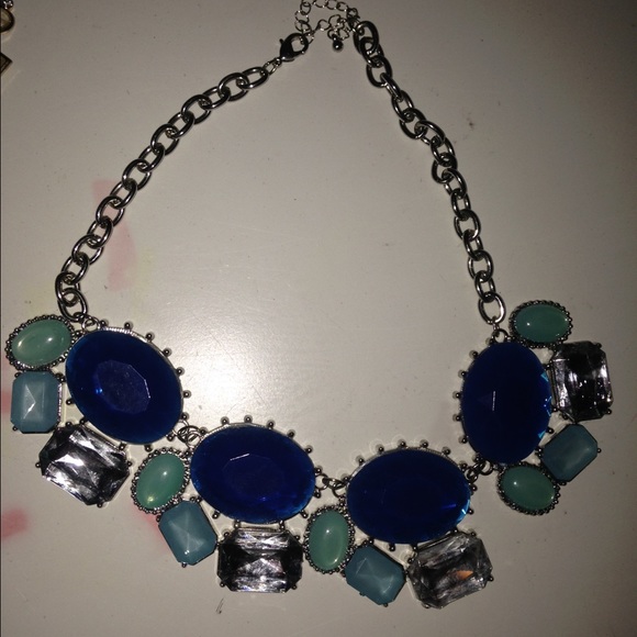 Blue Diamond Statement Necklace!