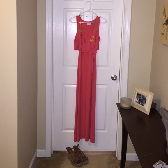 Calvin Klein Dresses & Skirts - SALE Calvin Klein pink maxi dress size 6