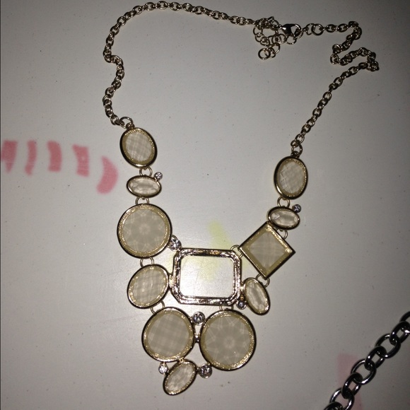 White Statement Fashion Necklace!