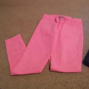 Hot pink skin tight leggings