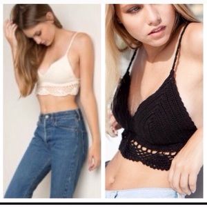 Brandy Melville Crochet Bralette