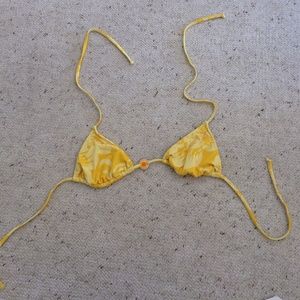 Roxy Yellow Bikini Top