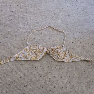 Victorias Secret Gold Coral Twist Bikini Top